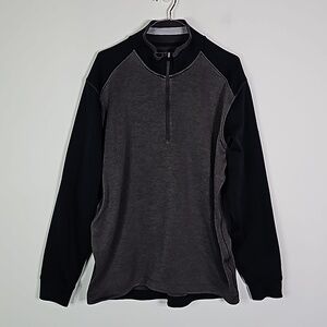 Nike Golf large black and gray tour performance drifit half zip light jacket